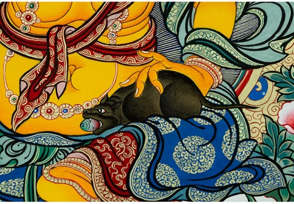 O1CN0130Hn2C1yKXBKMyK6B_!!190436560 Yellow Jambhala Thangka