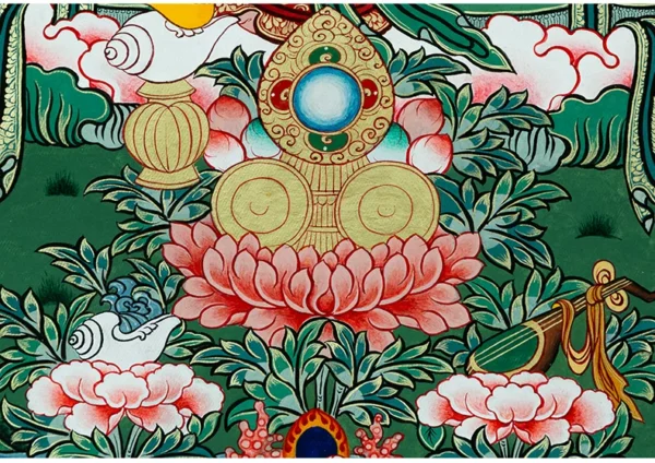 O1CN01FwEEYR1yKXBRm3uii_!!190436560 Yellow Jambhala Thangka