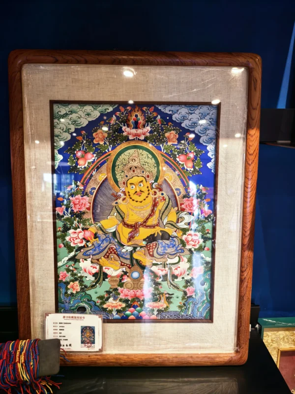 O1CN01yGK8sTkuqUC6EitE_!!4611686018427382429-0-amp Yellow Jambhala Thangka